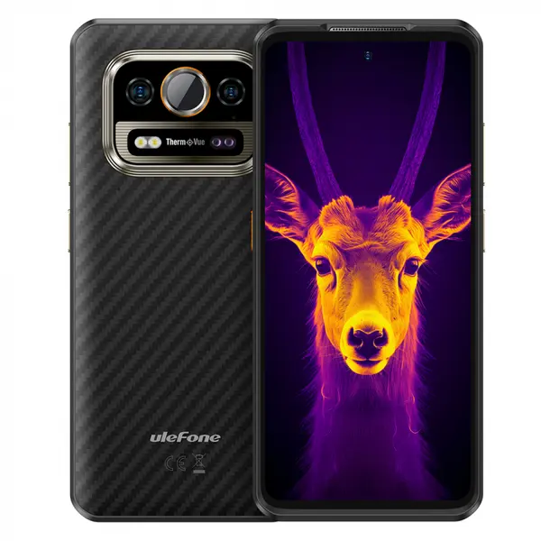 Telefon mobil Ulefone Power Armor 25T Negru, 4G, 50MP+64MP Dual Camera, Senzor imagine termica, IPS 6.78 , 14GB RAM (8GB + 6GB extensibili) , 256 GB ROM, Android 14, Helio G99, Dual SIM