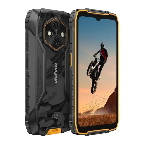 Telefon Mobil Ulefone RugKing 4 Pro, Portocaliu, 4G, 6.56 IPS LCD, 16GB RAM (8GB + 8GB extensibili), 256GB ROM, Android 15, Unisoc T7250, 48MP, Functii AI, 10200mAh, 18W, Dual SIM