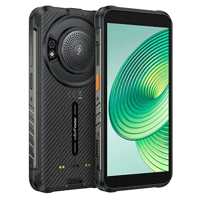 Telefon Mobil Ulefone RugKing, Negru, 4G, 5.99 IPS LCD, 16GB RAM (8GB + 8GB Extended), 256GB, 50MP, Android 15, Unisoc T7255, Difuzor HiFi, Lanterna puternica, Functii AI, 9600 mAh, 18 W, Dual SIM