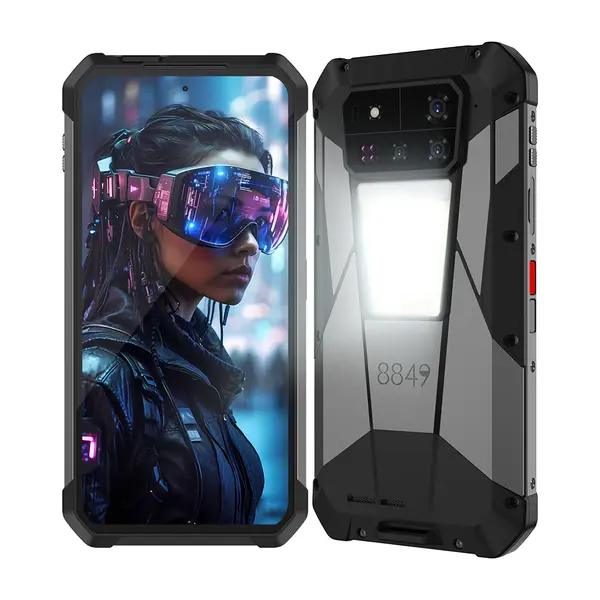 Telefon mobil Unihertz 8849 Tank 4 Pro, 5G, Proiector video, Vedere nocturna, 6.73 3K AMOLED 120Hz, 50MP, 32GB RAM(16GB+16GB extensibili), 512GB ROM, Android 14, MTK 8300, 11600mAh, 120W, Dual SIM