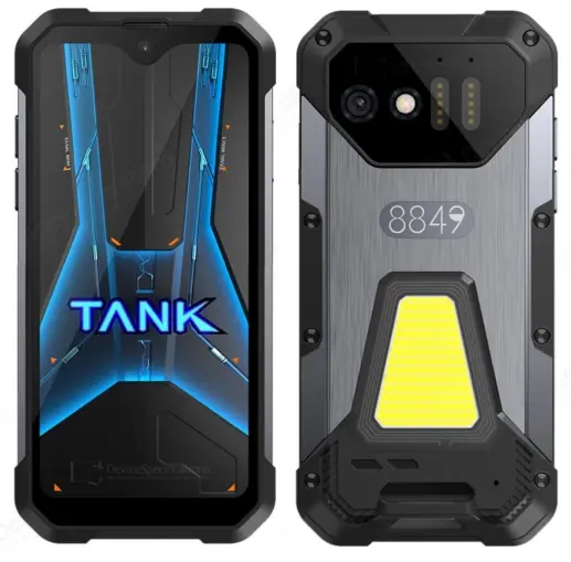 Telefon mobil Unihertz 8849 Tank Mini1, 5G WI-Fi, 4.3 IPS, 24GB RAM (12GB + 12GB extensibili), 256GB ROM, 100MP+32MP, MediaTek Helio G99, Android 13, 5800mAh, Masurare distanta laser 40m, Dual SIM