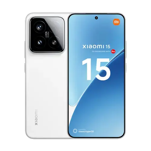 Telefon Mobil Xiaomi 15, Procesor Octa-Core Snapdragon 8 Elite, LTPO AMOLED touchscreen 6.36inch, 12GB RAM, 512GB Flash, Camera Tripla 50+50+50MP, Wi-Fi, 5G, Dual SIM, Android (Alb)
