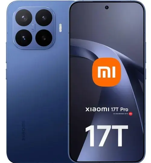 Telefon Mobil Xiaomi 17T Pro, Procesor Mediatek Dimensity 9500 Octa-Core, AMOLED touchscreen 6.83inch, 12GB RAM, 512GB Flash, Camera Tripla 50+50+12MP, Wi-Fi, 5G, Dual SIM, Android (Albastru)