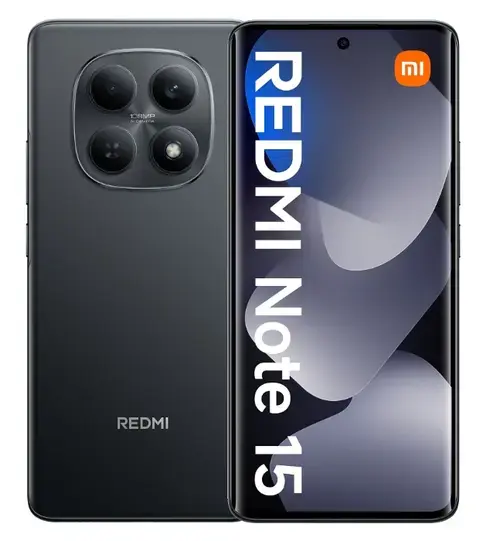Telefon Mobil Xiaomi Redmi Note 15 4G, Procesor Mediatek Helio G100 Ultra Octa-Core, AMOLED 6.77inch, 8GB RAM, 256GB Flash, Camera Duala 108MP, Wi-Fi, 4G, Dual Sim, Android (Negru)