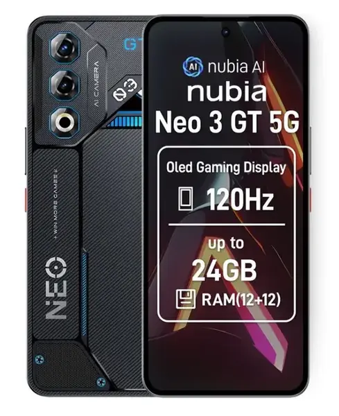 Telefon Mobil ZTE nubia Neo 3 GT, Procesor Unisoc T9100 Octa-Core, OLED Capacitive touchscreen 6.8inch, 12GB RAM, 256GB Flash, Camera, 5G, Wi-Fi, Dual Sim, Android (Gri)