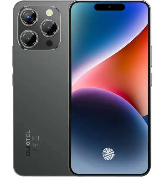Telefon Oukitel P1, 4G, 6.7 AMOLED 120Hz, Helio G99, 8GB RAM, 256GB, NFC, Android 15, Black