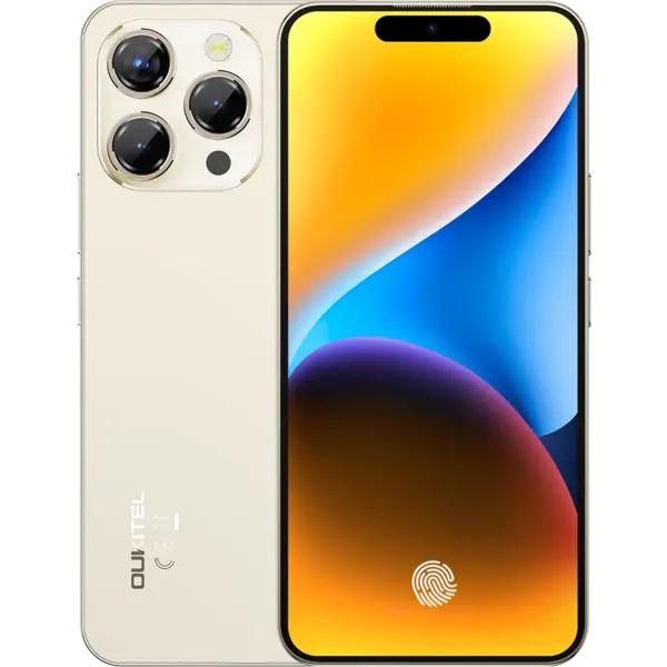 Telefon Oukitel P1, 4G, 6.7 AMOLED 120Hz, Helio G99, 8GB RAM, 256GB, NFC, Android 15, Gold