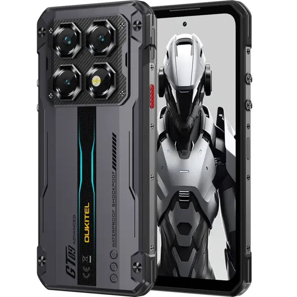 Telefon Oukitel WP60, 5G, Dual SIM, 7.2 120Hz, Dimensity 7025, 8GB RAM, 256GB, NFC, Android 15, Black