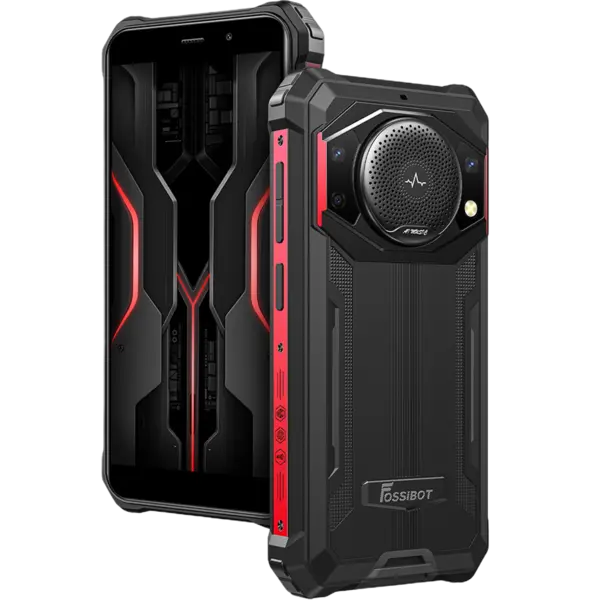 Telefon rugged Fossibot F101P, 4G, 5.45-inch, Helio P22, 4GB RAM, 64GB, 10600mAh, Android 13, Red