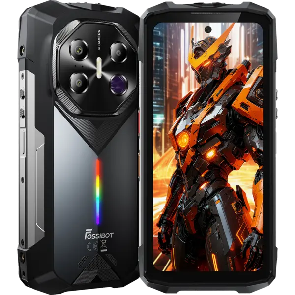 Telefon rugged Fossibot F113, 5G, 6.78 120Hz, Dimensity 7050, 12GB RAM, 256GB, NFC, RGB Light, Camera Night Vision, 20000mAh, Android 15