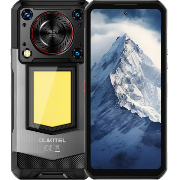Telefon rugged Oukitel WP56, 5G, 6.8 120Hz, Dimensity 7050, 8GB RAM, 256GB, NFC, 108MP, 16000mAh, Android 15, Black