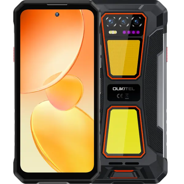 Telefon rugged Oukitel WP58 Pro, 5G, 6.7 120Hz, T8200, 8GB RAM, 256GB, NFC, Android 15, Orange