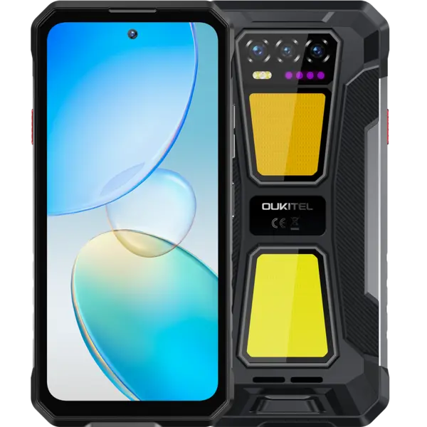 Telefon rugged Oukitel WP58 Pro, 5G, Dual SIM, 6.7 120Hz, Octa-Core T8200, 8GB RAM, 256GB, NFC, Android 15, Black