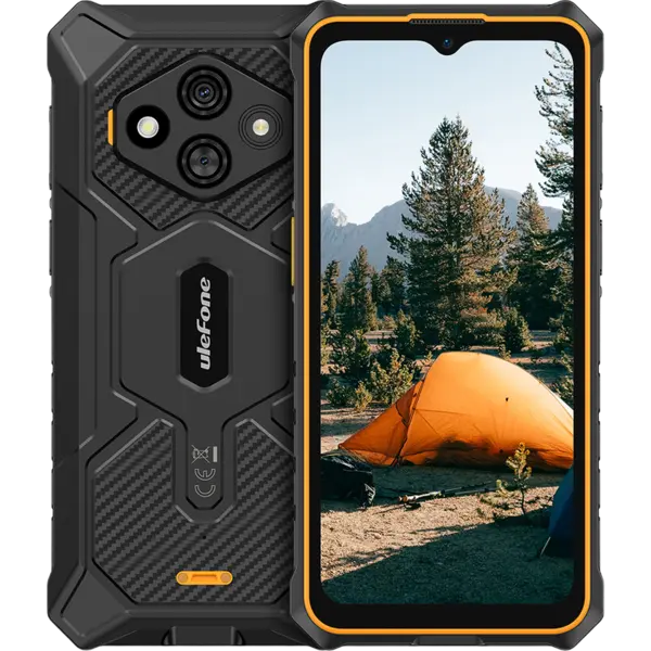 Telefon rugged Ulefone RugKing 3 Pro, 4G, 6.56 HD+, Octa-Core T7250, 8GB RAM, 128GB, NFC, Android 15, Orange