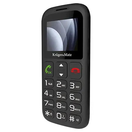 Telefon Seniori Kruger&Matz KM0923-4G, Dual SIM, 4G (Negru)