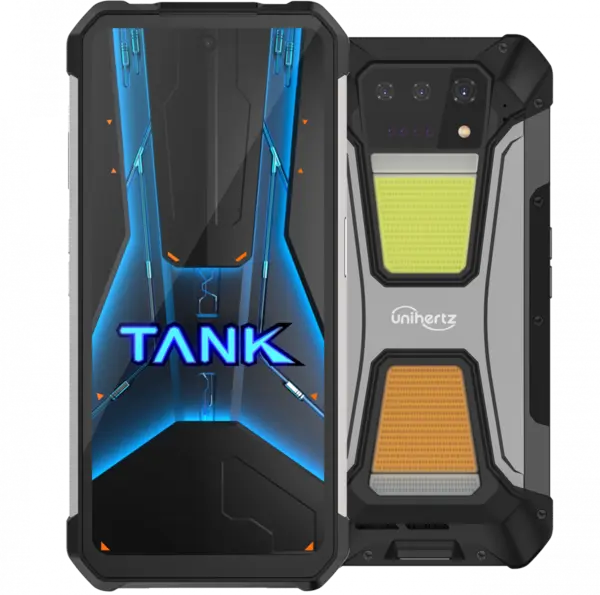 Telefon Unihertz TANK 2 Pro, 4G, Dual SIM, 6.79 120Hz, Helio G99, 12GB RAM, 512GB, NFC, Proiector Video, 23800mAh, Android 14