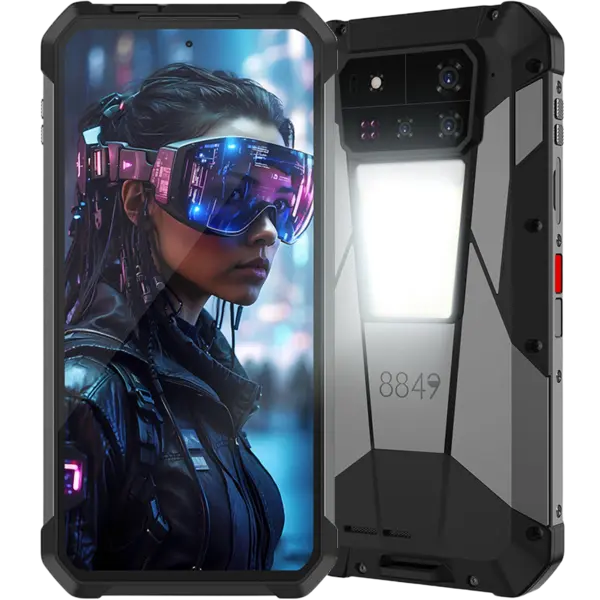 Telefon Unihertz TANK 4 Pro, 5G, Dual SIM, AMOLED 6.73 120Hz, Dimensity 8300 Ultra, 16GB RAM, 512GB, NFC, Proiector Video HD 100Lm, 11600mAh, Android 15