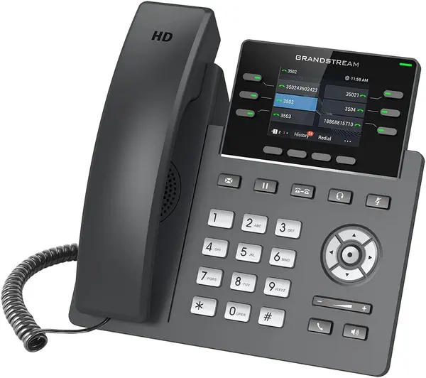 Telefon VoIP, 6 linii, PoE, Grandstream, GRP2613