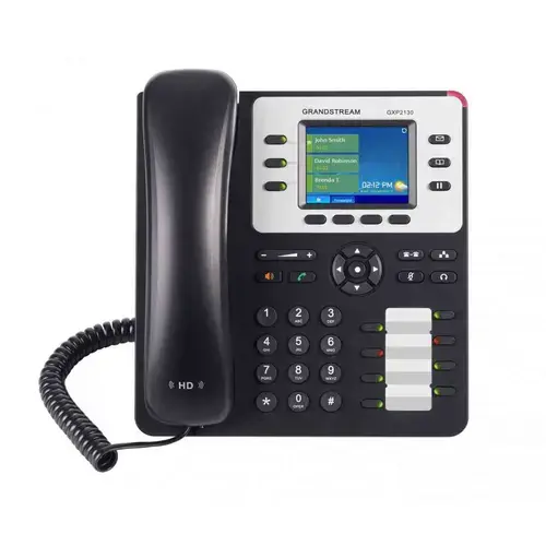 Telefon VoIP Grandstream GXP2130, Negru, Cablu Reelif Type C