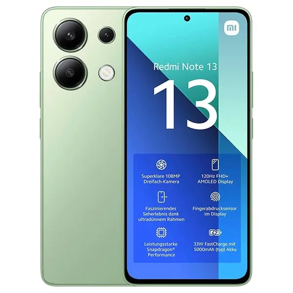 Telefon Xiaomi Redmi Note 13 4G, Mint Green