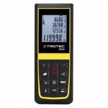 Telemetru Trotec BD26, Senzor inclinare, Display iluminat, Element final multifunctional, Protectie tip: IP54