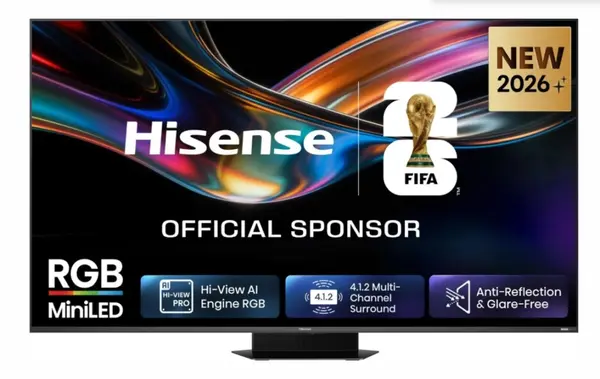 Televizor Hisense - UR9S, 75'', 4K, RGB MiniLED, 180Hz, Quantum Dot, HDR10+, Audio 4.1.2 90W, negru