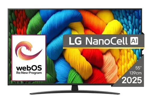 Televizor LED LG 139 cm (55inch) 55NANO81A3A, Ultra HD 4K, Smart TV, WiFi, CI+