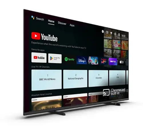 Televizor LED Philips 139 cm (55inch) 55HFL4518U/12, Ultra HD 4K, Hotel TV, Smart TV, WiFi, CI+
