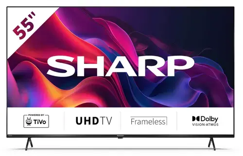 Televizor LED Sharp 139 cm (55inch) 55GK4245E, Ultra HD 4K, Smart TV, WiFi