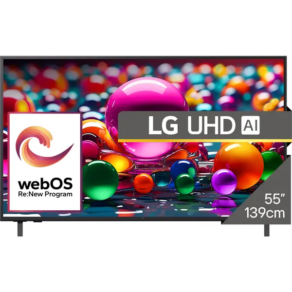 Televizor LG LED 55UA74003LB, ULTRA HD 4K, Smart, HDR, 139 cm, Clasa G