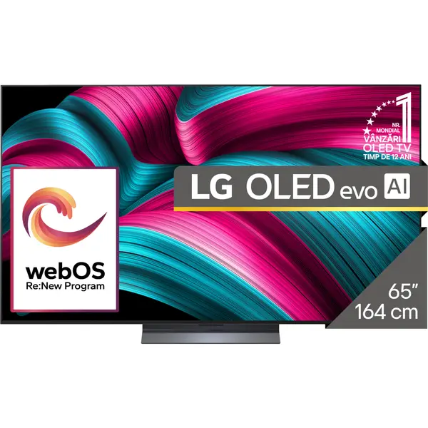 Televizor LG OLED evo OLED65C52LA, ULTRA HD 4K, Smart, HDR, 164 cm, Clasa F