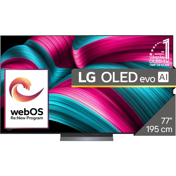 Televizor LG OLED evo OLED77C52LA, ULTRA HD 4K, Smart, HDR, 195 cm, Clasa F