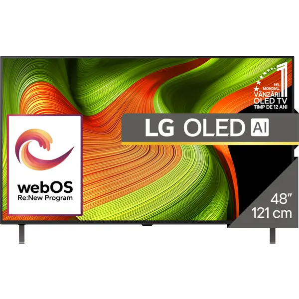 Televizor LG OLED OLED48B53LA, ULTRA HD 4K, Smart, HDR, 121 cm, Clasa G