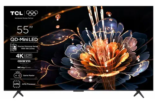 Televizor Mini LED TCL 139 cm (55inch) 55C61KS, Ultra HD 4K, Smart TV, CI+