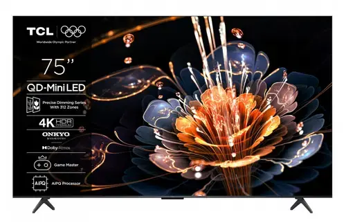 Televizor Mini LED TCL 190 cm (75inch) 75C61KS, Ultra HD 4K, Smart TV, CI+