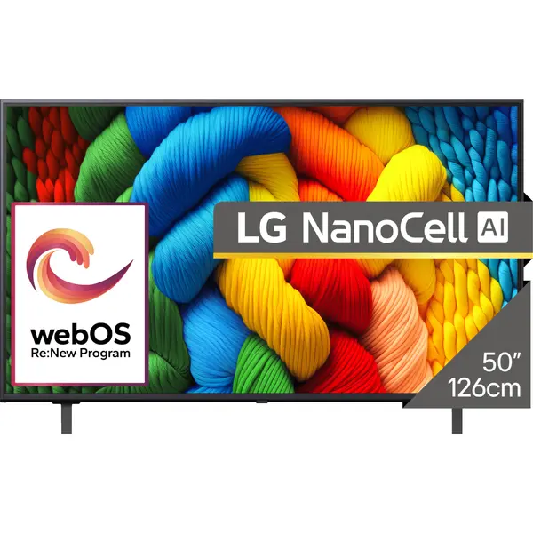 Televizor NanoCell Smart LG 50NANO80A3B, ULTRA HD 4K, HDR, 126 cm
