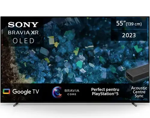 Televizor OLED Sony BRAVIA 139 cm (55inch) XR55A80L, Ultra HD 4K, Smart TV, WiFi, CI+