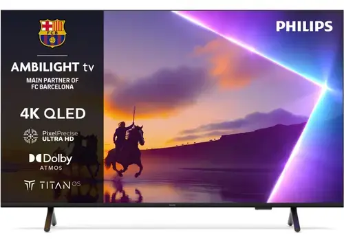 Televizor QLED Philips 109 cm (43inch) 43PUS8510/12, Ultra HD 4K, Smart TV, Ambilight TV, WiFi