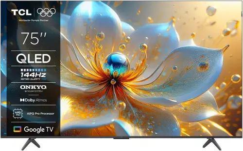 Televizor QLED TCL 190 cm (75inch) 75T8C, Ultra HD 4K, Smart TV, WiFi, CI+