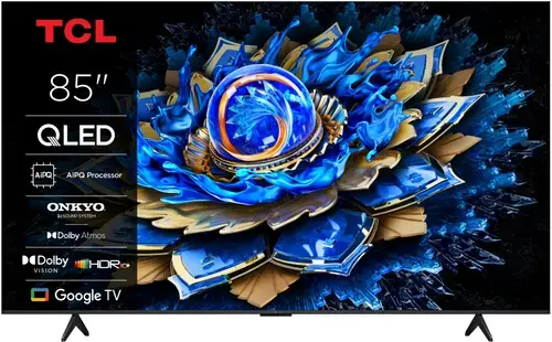 Televizor QLED TCL 216 cm (85inch) 85T69C, Ultra HD 4K, Smart TV, WiFi, CI+