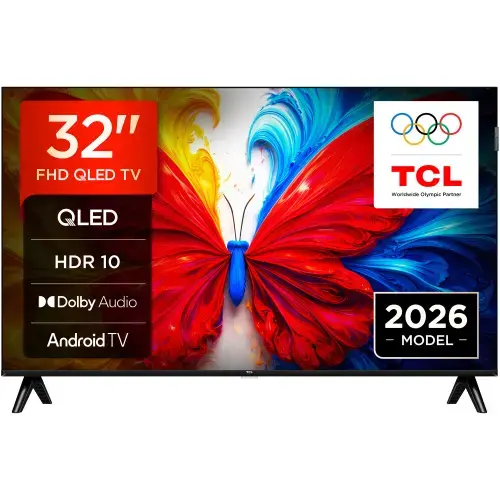 Televizor QLED TCL 80 cm (32inch) 32S5L, Full HD, Smart TV, WiFi, Clasa F (Model 2026)