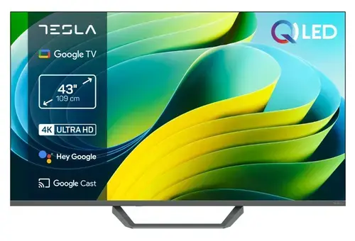 Televizor QLED Tesla 109 cm (43inch) Q43E655GUS, Ultra HD 4K, Smart TV, WiFi, CI+