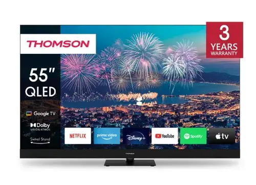 Televizor QLED Thomson 139 cm (55inch) 55QG6C14, UHD (3840 x 2160), Smart TV, WiFi, CI+