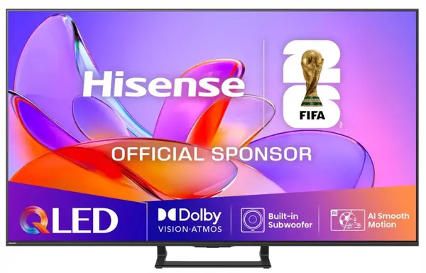 Televizor smart Hisense - 55A7Q, 55'', QLED. 4K, HDR10+, Dolby Vision-Atmos, negru