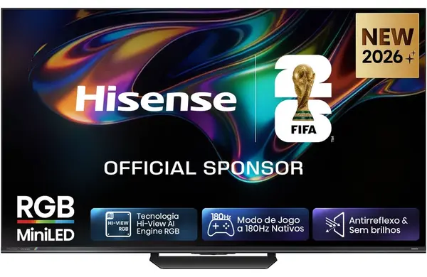 Televizor Smart Hisense – 55UR8S, 55", 4K, RGB MiniLED, Hi-View AI Engine, 180Hz, Devialet Sound Tuning 50W, negru