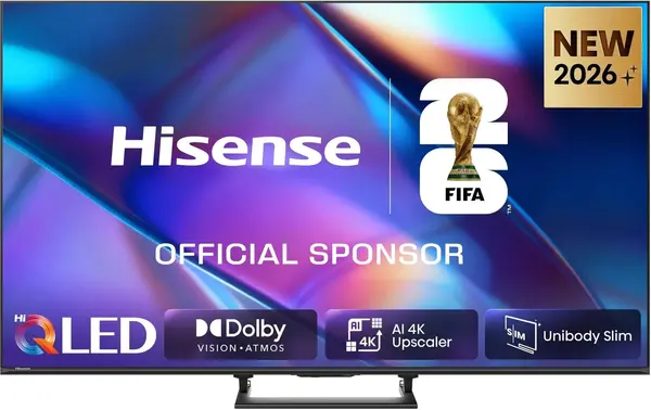 Televizor Smart Hisense - 65A7S, 65", QLED, 4K, negru