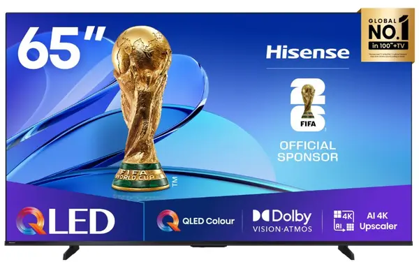 Televizor smart Hisense - 65E7Q, 65'', QLED, UHD 4K, HDR10+, Dolby Atmos, negru