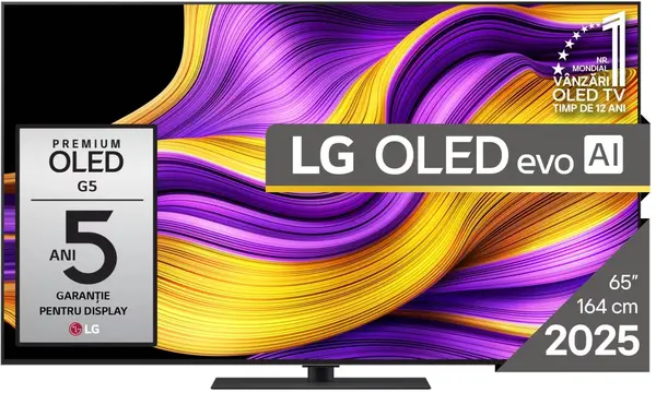 Televizor smart LG - OLED65G53LS, 65'', OLED evo, 4K, 120Hz, negru
