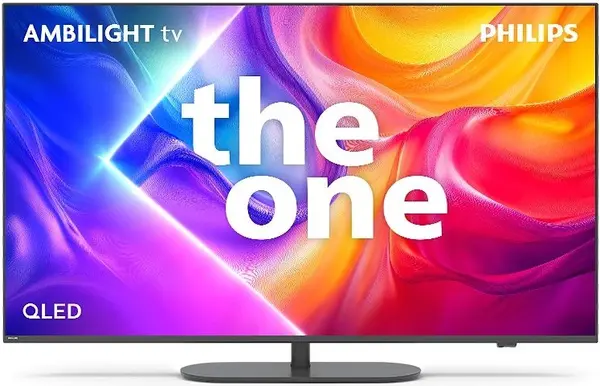 Televizor smart Philips - The One 55PUS9010, 55'', QLED, 4K Ultra HD, 144Hz, Dolby Atmos 4x10W, negru