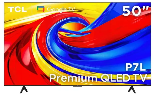 Televizor smart TCL - 50P7L, 50'', 4K Ultra HD, QLED Premium, sistem Hi-Fi ONKYO 2.0, Google TV, negru